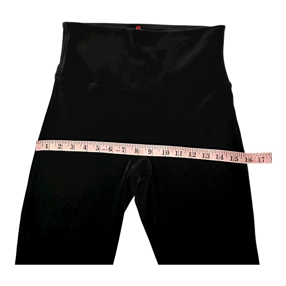 Spanx Legging Ankle Pants‎ Womens Large Black Velour Skinny Pull On 26x28 - Picture 9 of 13
